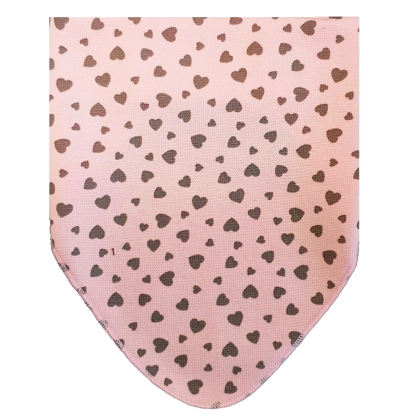 Bavlněný nákrčník - šátek na suchý zip Srdíčka RDX Vel. 1