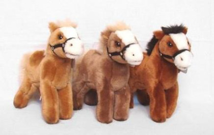 Plyšový koník zvukový 20 cm