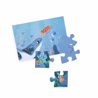 Puzzle svítící ve tmě Moulin Roty Pod mořem 24 ks