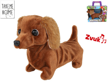 Take Me Home jezevčík plyšový 19 cm na baterie se zvukem