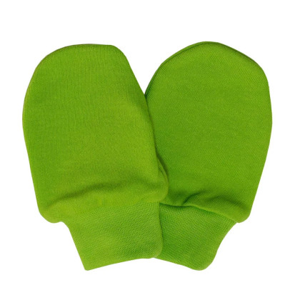 Rukavice bavlna jednobarevné sytá zelená Esito