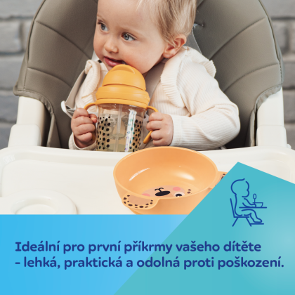 Miska s ušima BabiesBoo 400 ml žlutá Canpol babies
