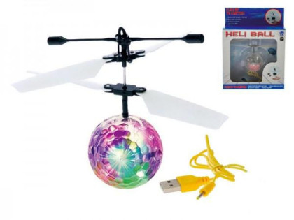 Vrtulníková koule/míček Diamond 11cm svítící