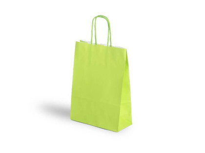 Dárková taška PASTELO, 22+10x29 cm zelená