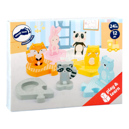 Dřevěné vkládací puzzle zvířátka small foot