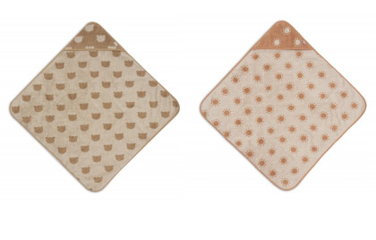 Osuška s kapucí froté 75 x 75 cm Jacquard Jollein