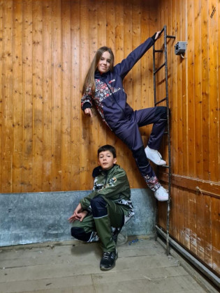 Softshellové kalhoty dětské Sova fialová