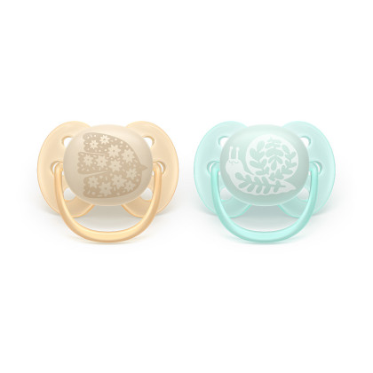 Šidítko Ultrasoft Premium neutral 0-6 m obrázek 2 ks Philips Avent