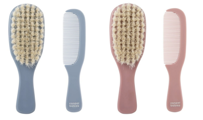 Hřeben a kartáč přírodní měkký Gold Canpol babies