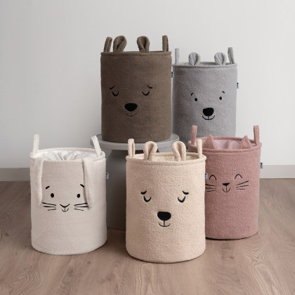 Koš na hračky Premium Bouclé se šňůrkou 43 l Sipo