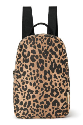 Cotton Mini Backpack Brown Leopard Studio Noos