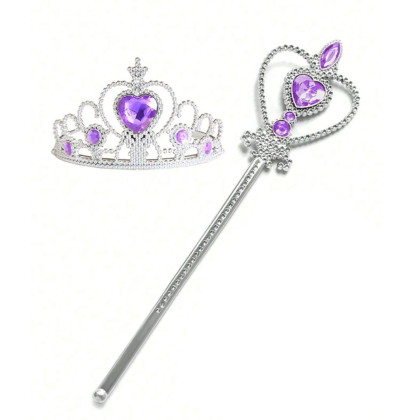 Locika sada doplňků Princezna s korunkou a žezlem FunCo