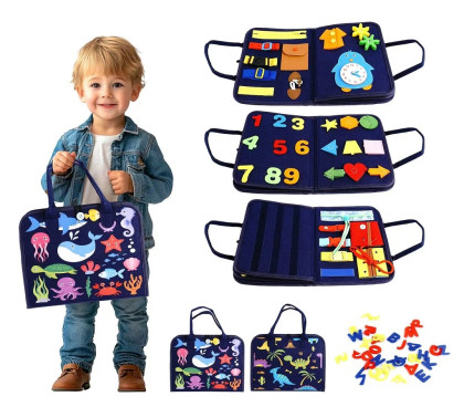 Senzorická busy kniha Vodní/Dino svět 2Kids Toys 