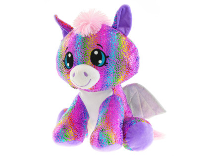 Pegas Star Sparkle plyšový barevný 24cm sedící