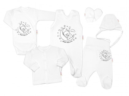 Soupravička do porodnice 6D Medvídek na měsíčku Baby Nellys