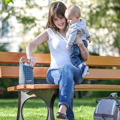Ohřívač lahví cestovní Babymoov Blue Stars