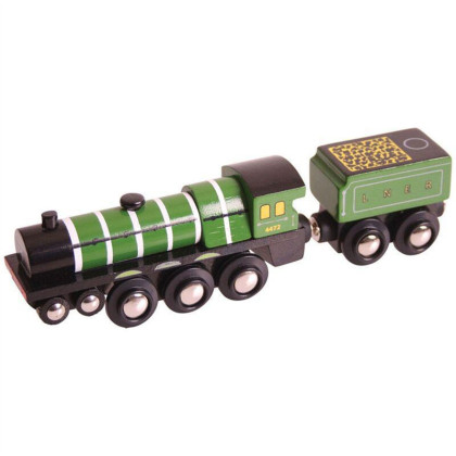 Dřevěná replika lokomotiva Flying Scotsman Bigjigs Rail