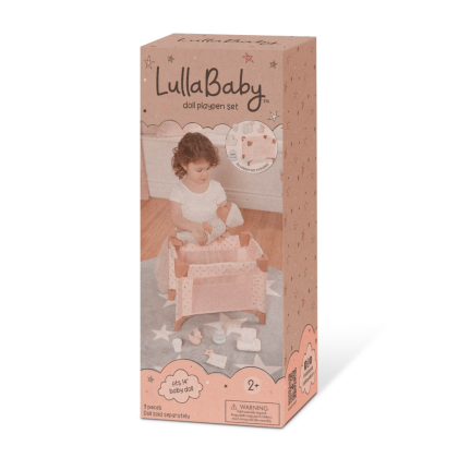 Postýlka pro panenku s doplňky LullaBaby