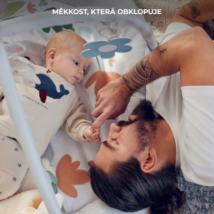 Deka hrací s hrazdičkou Cozyplay Light Grey Kinderkraft