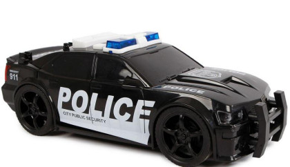 Auto policie USA 18,5 cm na setrvačník 2-Play na baterie se světlem a zvukem
