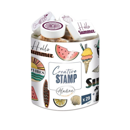 Razítka Creative Stamp, 29 ks - Prázdniny Aladine
