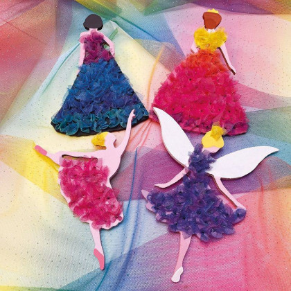 Kreativní sada pro děti -Tylové šatičky Aladine