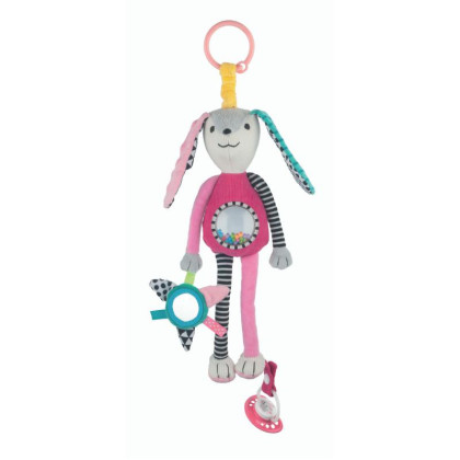 Plyšová hračka s úchytem na dudlík Zajíček Canpol