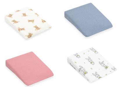 Mušelínový potah na kojenecký polštář - klín Standard 30 x 37 cm New Baby