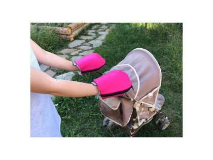 Nepromokavé rukavice na kočárek merino