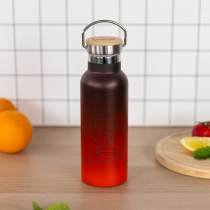 Termoláhev s bambusovým víčkem 500 ml Baagl