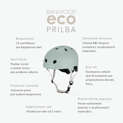 Dětská přilba 50 - 54 cm Banwood Eco