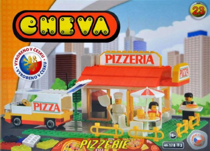 Stavebnice Cheva 23 Pizzerie plast 173ks v krabici