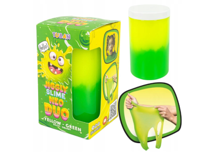 Sliz Neo duo Jiggly Slime žluto zelený 430 g