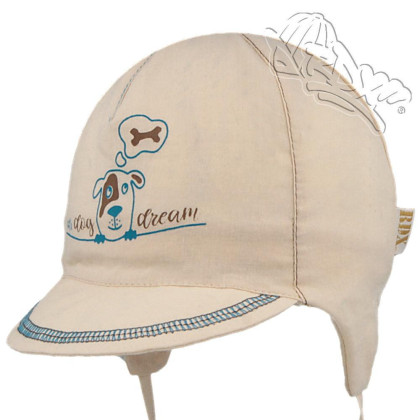 Letní zavazovací kšiltovka Pejsek Béžová RDX