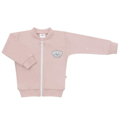 Kojenecká bavlněná mikina New Baby BrumBrum Old pink