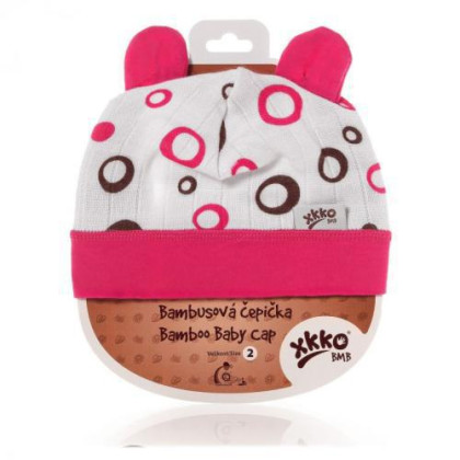 Bambusová dětská čepička Kikko vel. 2 (36-38cm)
