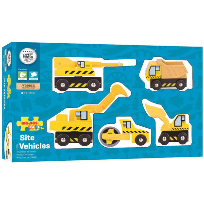 Stavební stroje Bigjigs Rail