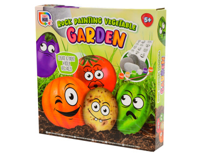 Kreativní sada malování kamínků 4 ks Rock Vegetable Garden