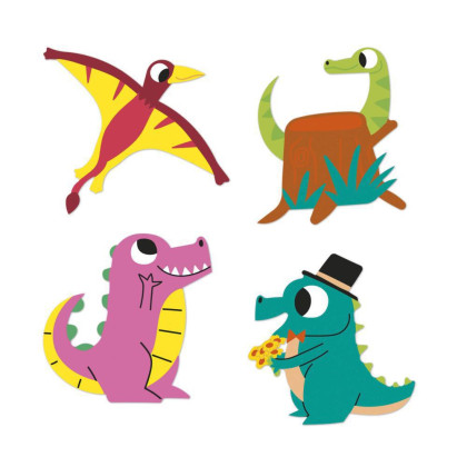 Samolepky Dinosauři 100 ks Janod