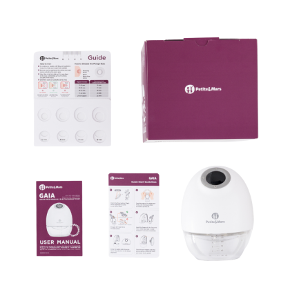 Odsávačka mateřského mléka elektrická handsfree Gaia Duo Petite & Mars