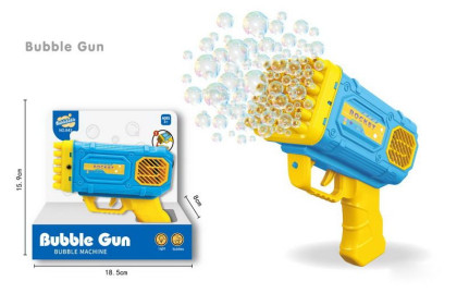 Bublifuk pistole se světelnými efekty 15,5 cm