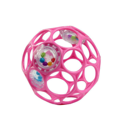 Míček OBALL RATTLE s chrastítkem 10 cm
