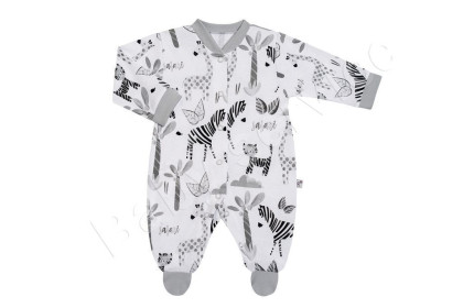 Overálek pro miminka Safari šedá Česká výroba Babyservice