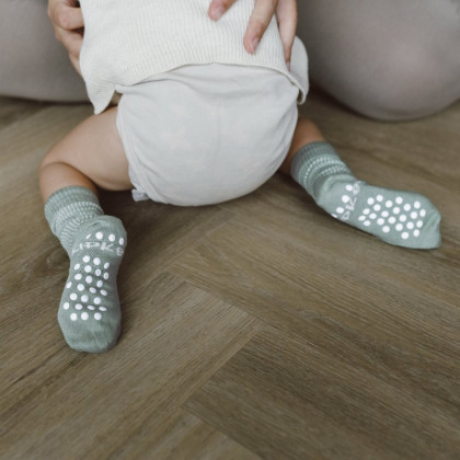 Dětské ponožky Stay-on-Socks Antislip vel. 18-24 m Calming Green 1 pár