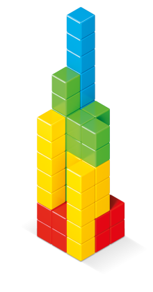 Geomag Magicube Full Color 64 dílků