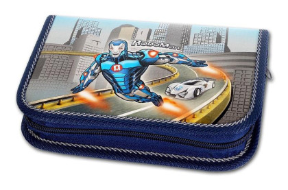 Školní penál 1-klopa Roboman plněný Emipo