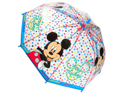 Deštník Mickey průhledný manuální