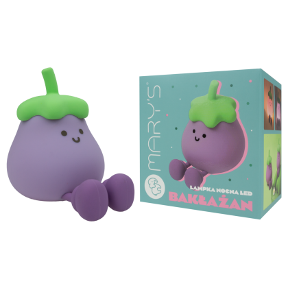 LED silikonová noční lampička - lilek Mary's