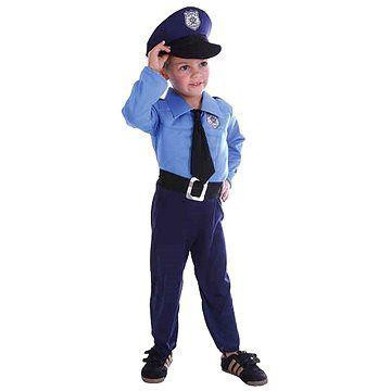 Dětský kostým na karneval - Policista 92-104 cm