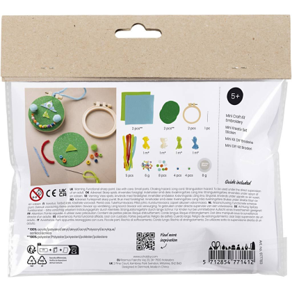Kreativní sada Mini Craft Kit Embroidery Faces Creativ Company